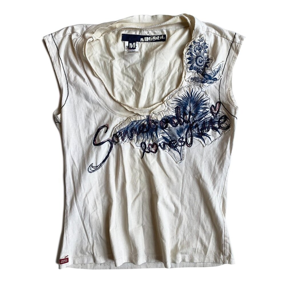 Miss Sixty Hand-Stitched Tank Top